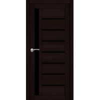 Двері Portalino PL-01 кастання шоколадна скло чорне Двері Portalino PL-01 кастання шоколадна скло чорне