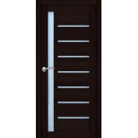 Двері Portalino PL-01 кастання шоколадне скло Сатин