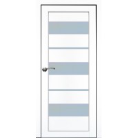 Двері Portalino PL-05 білісима біла скло Сатін