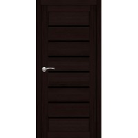 Двері Portalino PL-02 кастання шоколадна скло чорне Двері Portalino PL-02 кастання шоколадна скло чорне
