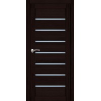 Двері Portalino PL-02 кастання шоколадне скло Сатин