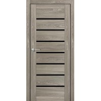 Двері Portalino PL-02 мессина натуральна скло чорне Двері Portalino PL-02 мессина натуральна скло чорне