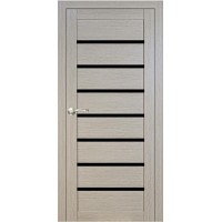 Двері Portalino PL-02 гірська модрина скло чорне