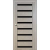 Двери Portalino PL-03 горная лиственница стекло черное Двери Portalino PL-03 горная лиственница стекло черное