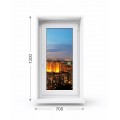 Пластиковое окно  одностворчатое WDS (700Х1300) 