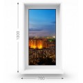 Пластикове вікно глухе REHAU(700Х1300)